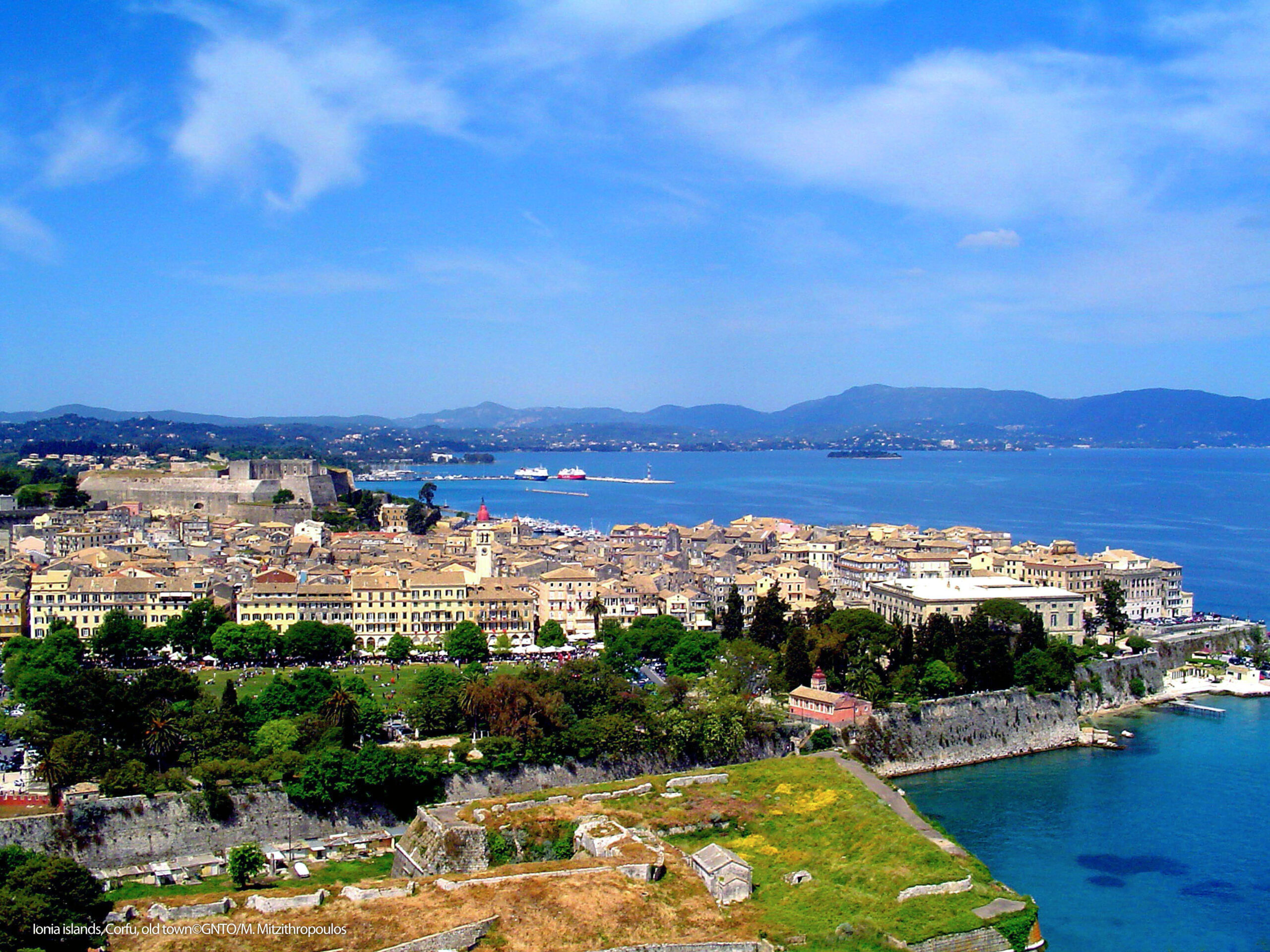 Corfu panoramic view