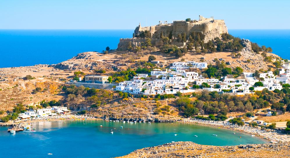 Lindos Acropolis and Beach