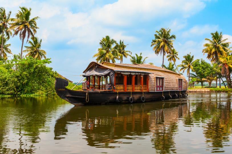 Houseboat in backwaters